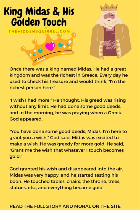 king midas and the golden touch story moral